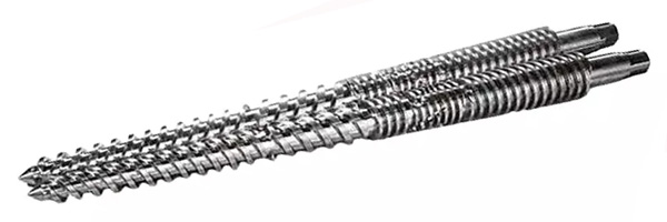 conical twin screws