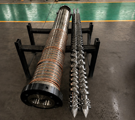 Bausano MD88 19D twin screws and cylinder
