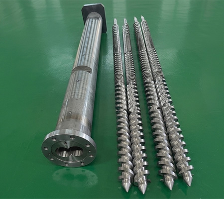 American Maplan TS88 parallel twin screws and barrel
